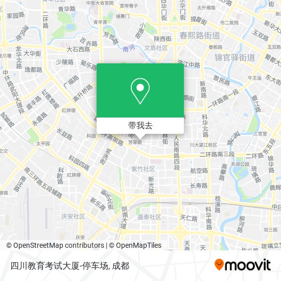 四川教育考试大厦-停车场地图