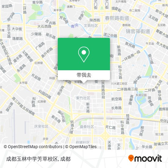 成都玉林中学芳草校区地图