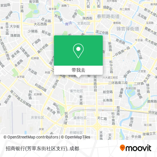 招商银行(芳草东街社区支行)地图