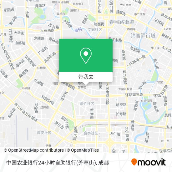 中国农业银行24小时自助银行(芳草街)地图