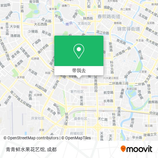 青青鲜水果花艺馆地图