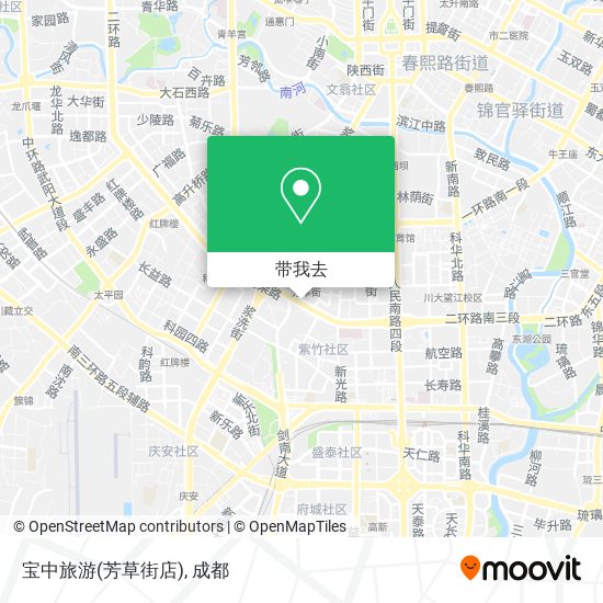 宝中旅游(芳草街店)地图