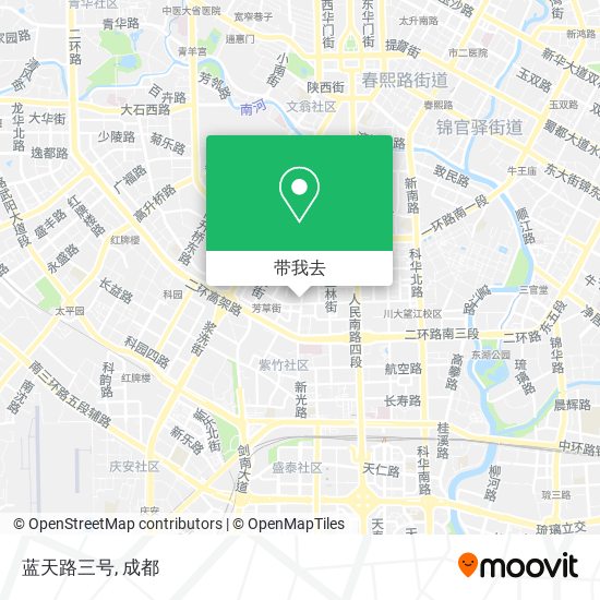 蓝天路三号地图