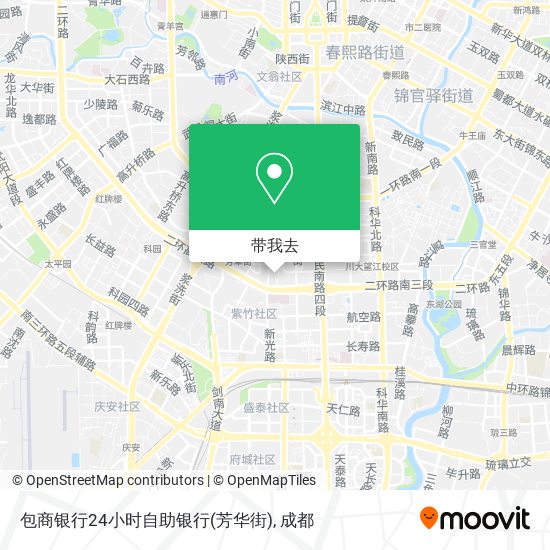 包商银行24小时自助银行(芳华街)地图