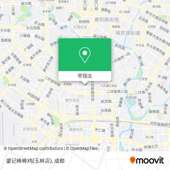 廖记棒棒鸡(玉林店)地图