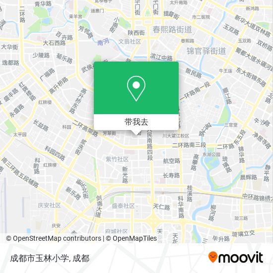 成都市玉林小学地图