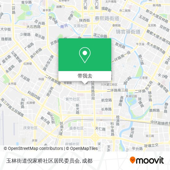 玉林街道倪家桥社区居民委员会地图