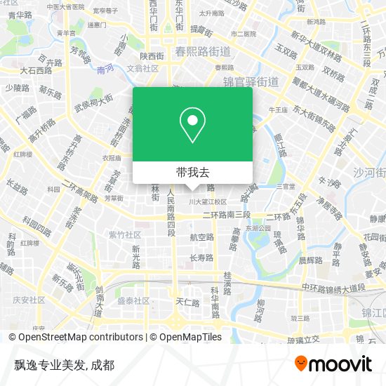 飘逸专业美发地图