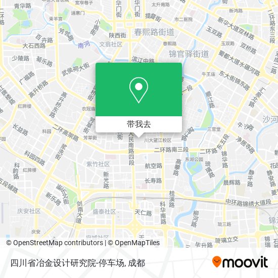 四川省冶金设计研究院-停车场地图