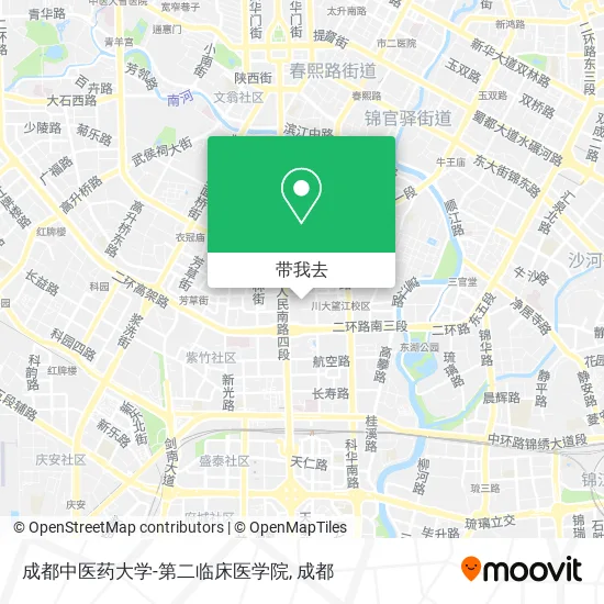 成都中医药大学-第二临床医学院地图