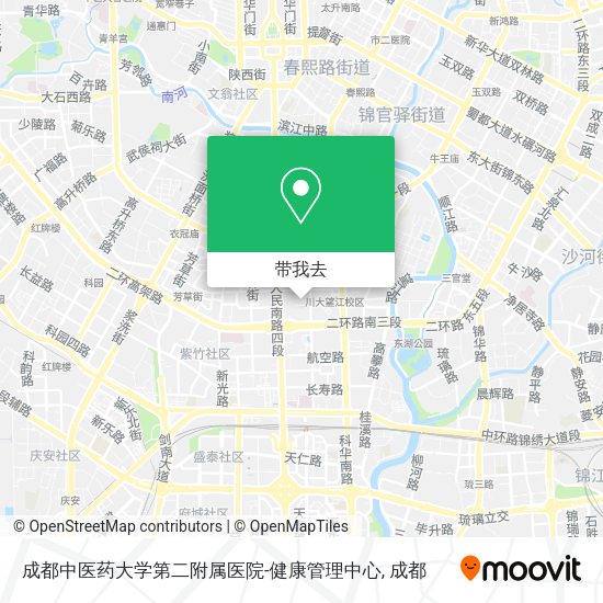 成都中医药大学第二附属医院-健康管理中心地图