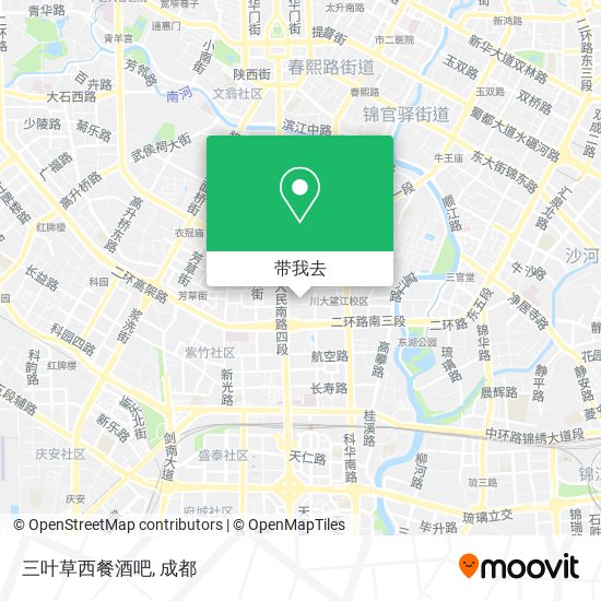 三叶草西餐酒吧地图