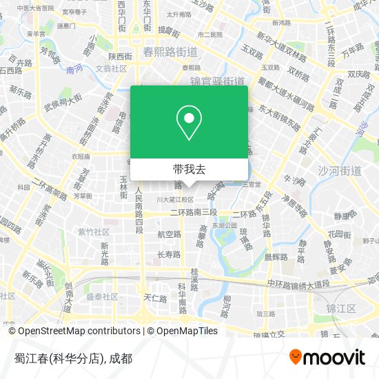 蜀江春(科华分店)地图