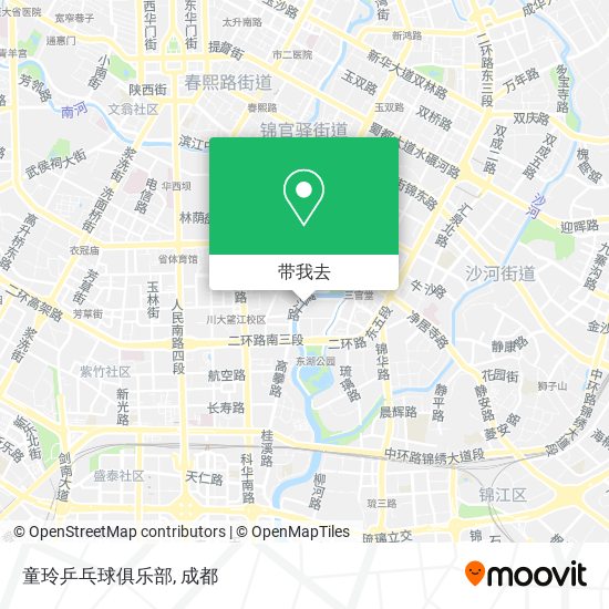 童玲乒乓球俱乐部地图