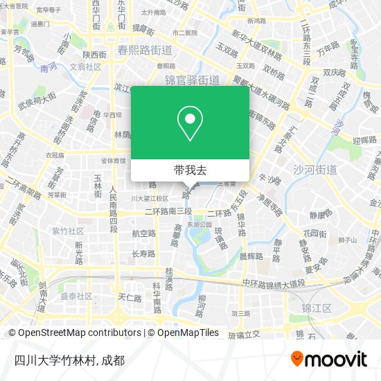 四川大学竹林村地图