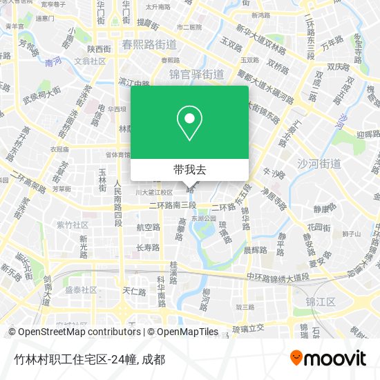 竹林村职工住宅区-24幢地图
