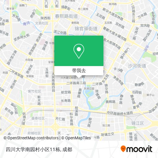 四川大学南园村小区11栋地图