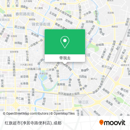 红旗超市(净居寺路便利店)地图