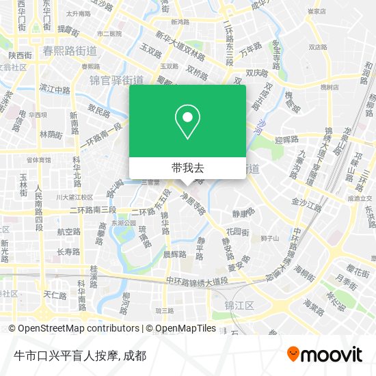 牛市口兴平盲人按摩地图