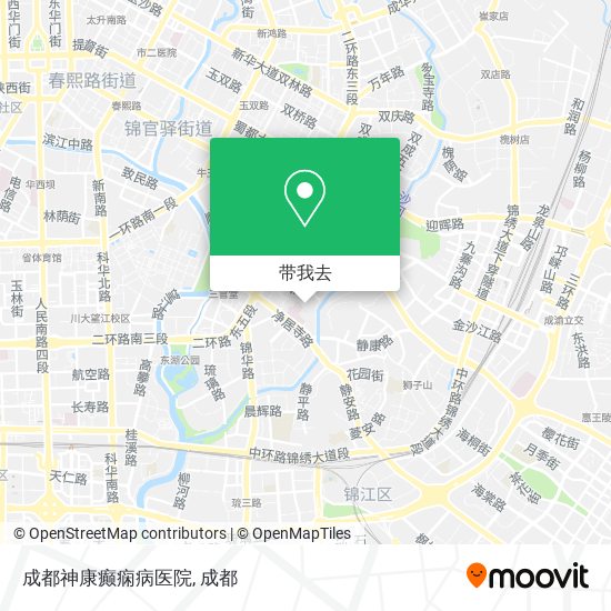 成都神康癫痫病医院地图