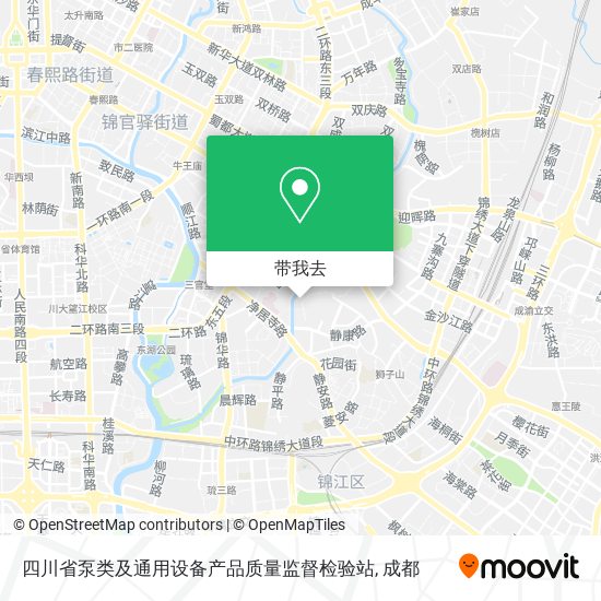 四川省泵类及通用设备产品质量监督检验站地图