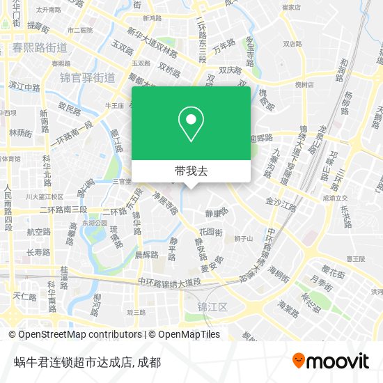 蜗牛君连锁超市达成店地图