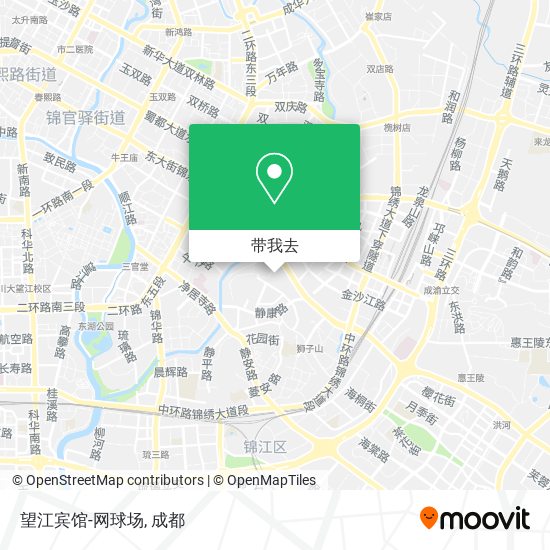 望江宾馆-网球场地图