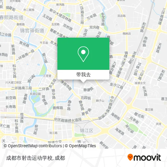 成都市射击运动学校地图