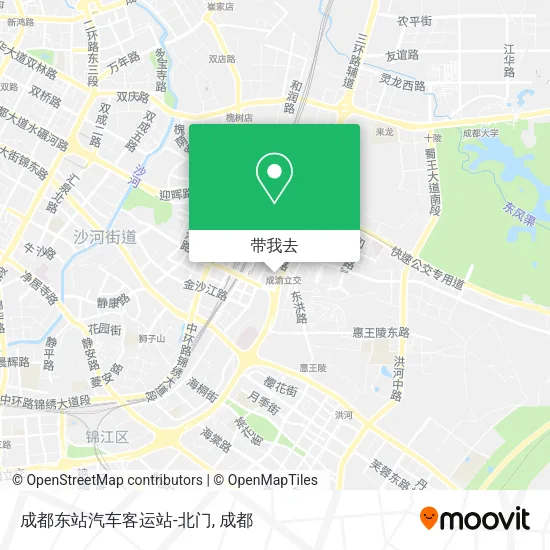 成都东站汽车客运站-北门地图