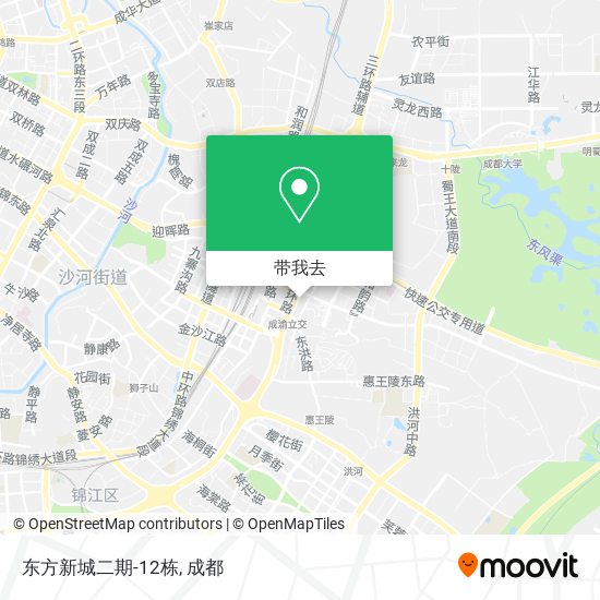 东方新城二期-12栋地图