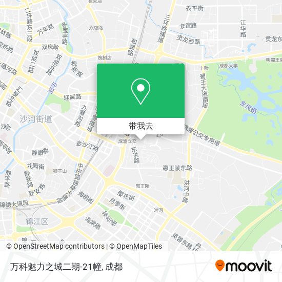 万科魅力之城二期-21幢地图