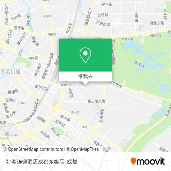 好客连锁酒店成都东客店地图