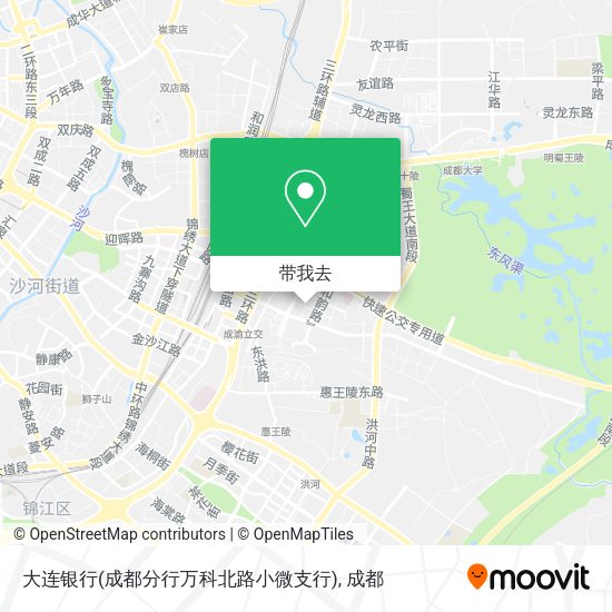 大连银行(成都分行万科北路小微支行)地图
