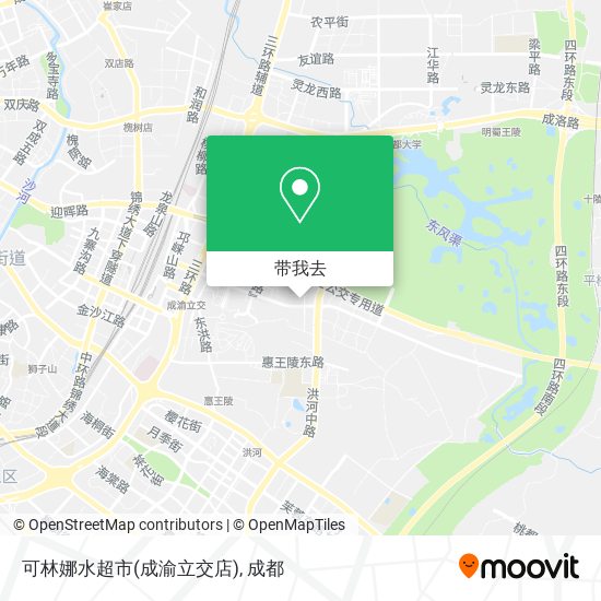 可林娜水超市(成渝立交店)地图