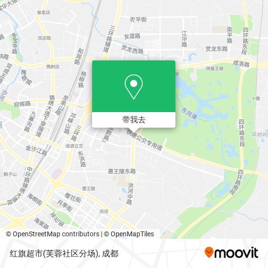 红旗超市(芙蓉社区分场)地图