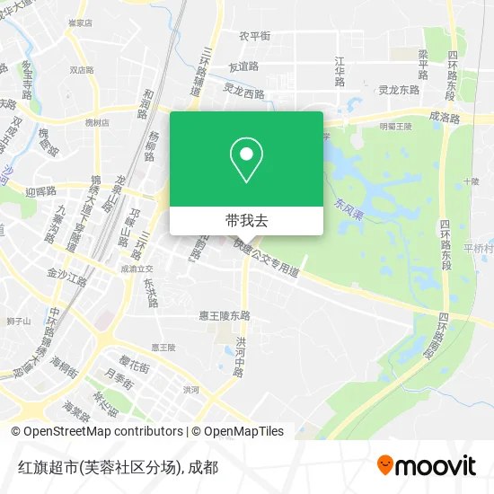 红旗超市(芙蓉社区分场)地图