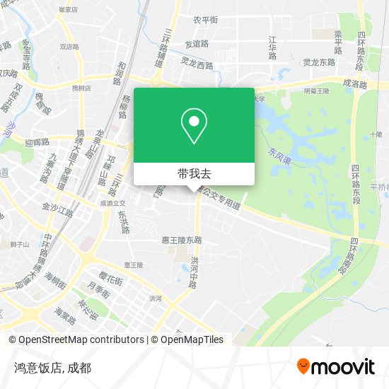 鸿意饭店地图