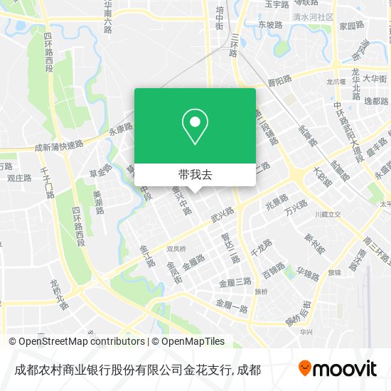 成都农村商业银行股份有限公司金花支行地图