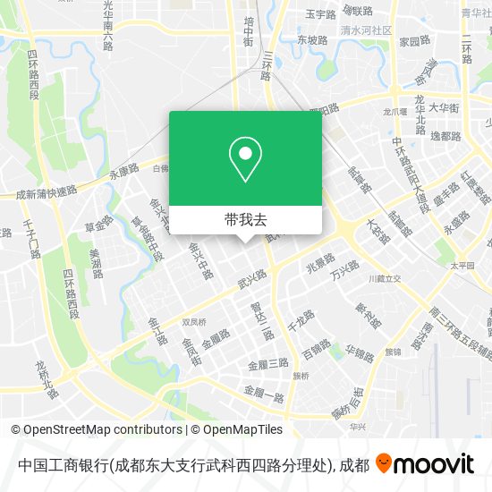 中国工商银行(成都东大支行武科西四路分理处)地图