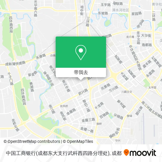 中国工商银行(成都东大支行武科西四路分理处)地图
