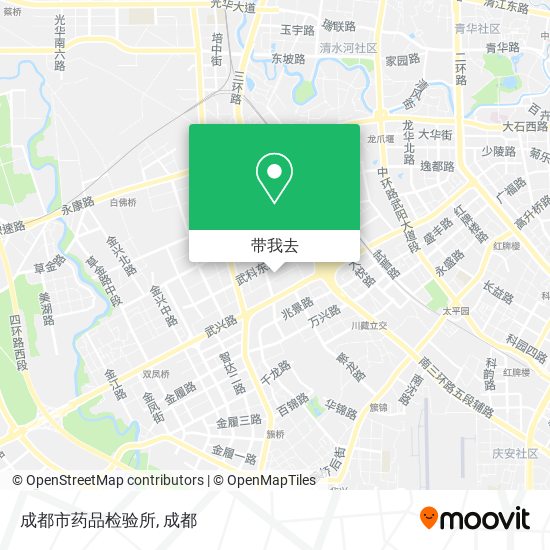 成都市药品检验所地图