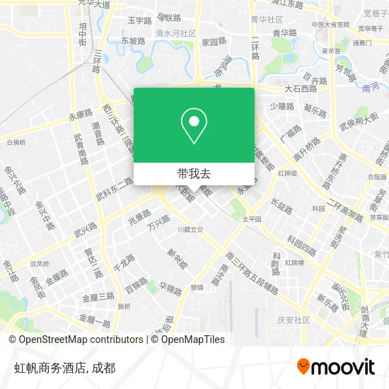 虹帆商务酒店地图
