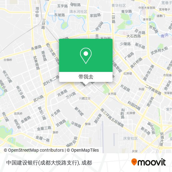 中国建设银行(成都大悦路支行)地图