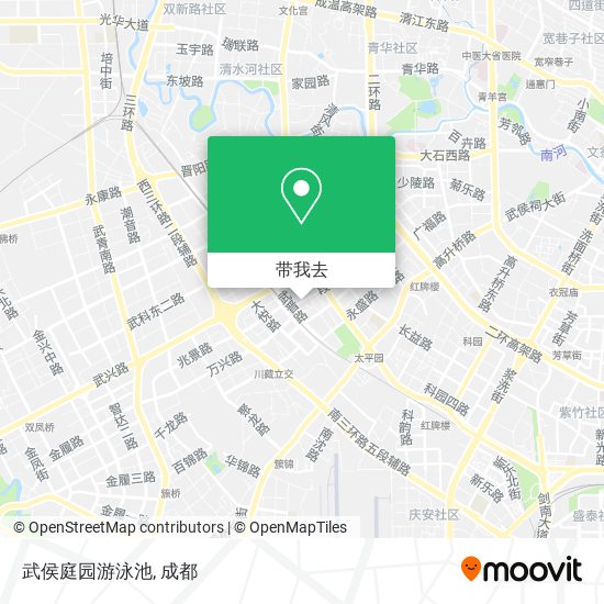 武侯庭园游泳池地图