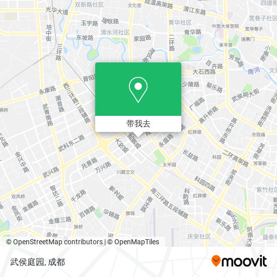 武侯庭园地图