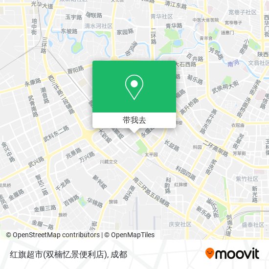 红旗超市(双楠忆景便利店)地图