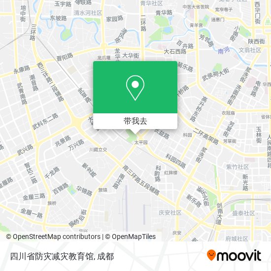 四川省防灾减灾教育馆地图