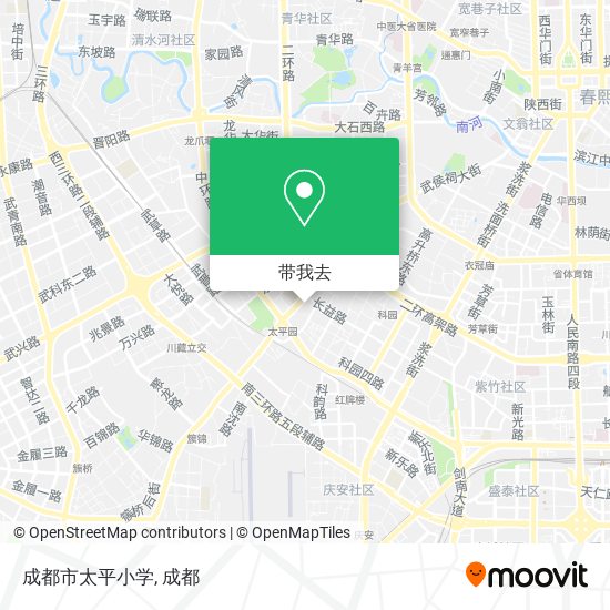 成都市太平小学地图
