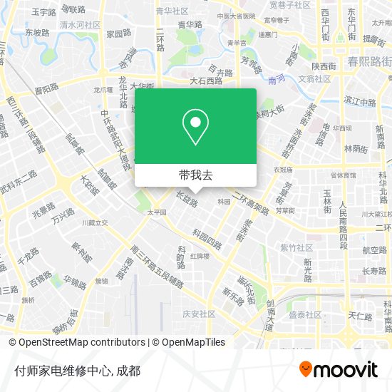 付师家电维修中心地图