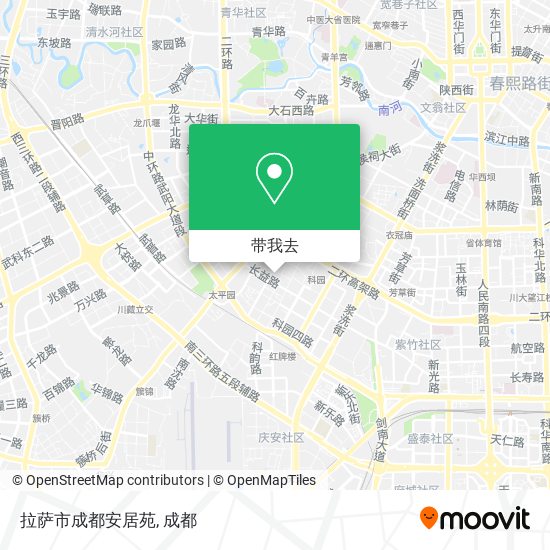拉萨市成都安居苑地图